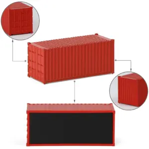 9pcs N Scale 1:160 Plastic Shipping Containers 8 He3fee49cc66941b19484c808ceb51b3ef