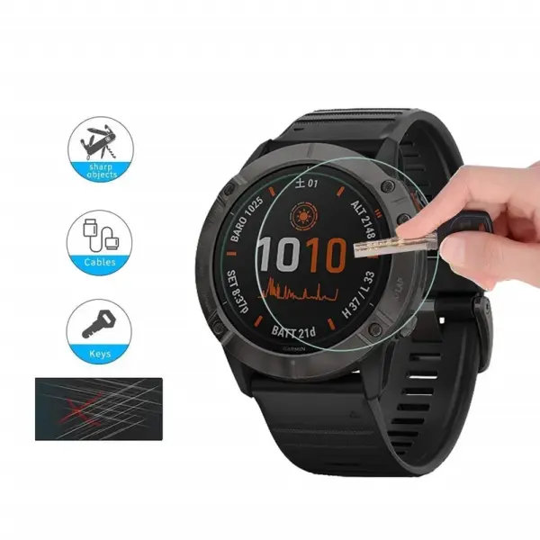 5PCS Tempered Glass Protectors for Garmin Fenix - Image 4