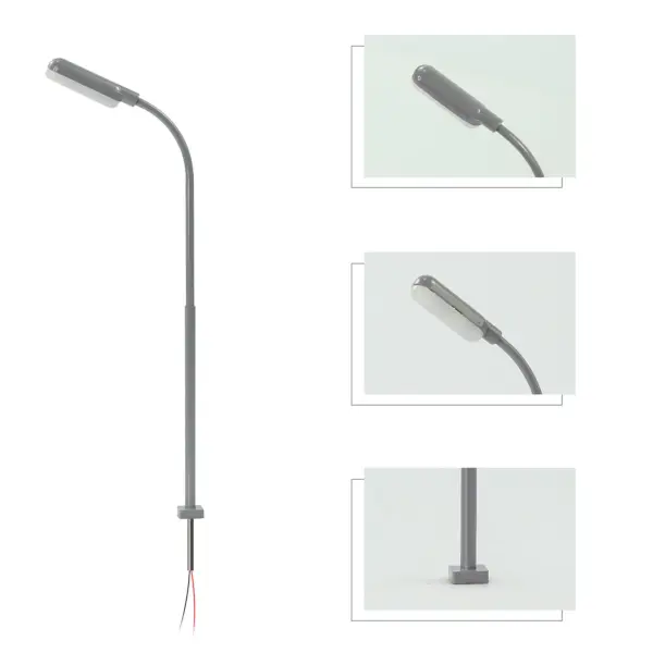 5pcs Warm White Street Lamps for Model Scales - Image 4