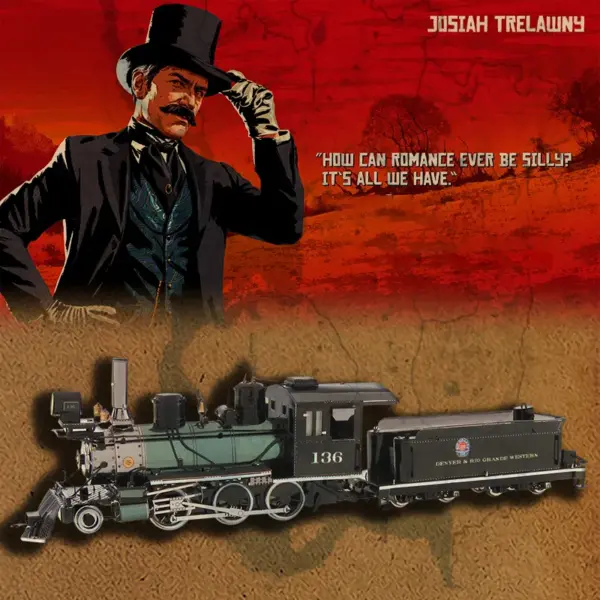 Diecast Metal 3D Mine Forest Locomotive Model - Image 5