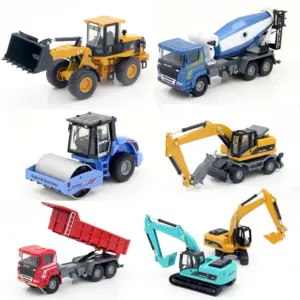 1:60 High-Simulation Alloy Excavator Model