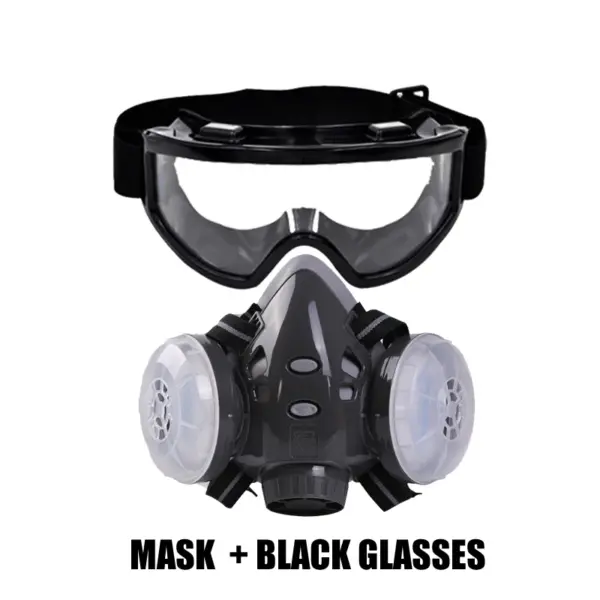 Dual Filter Dust Mask with Safety Glasses - Image 12