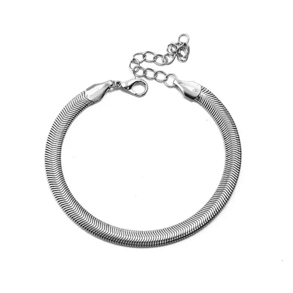 Adjustable Silver Crystal Anklet for Women - Image 10