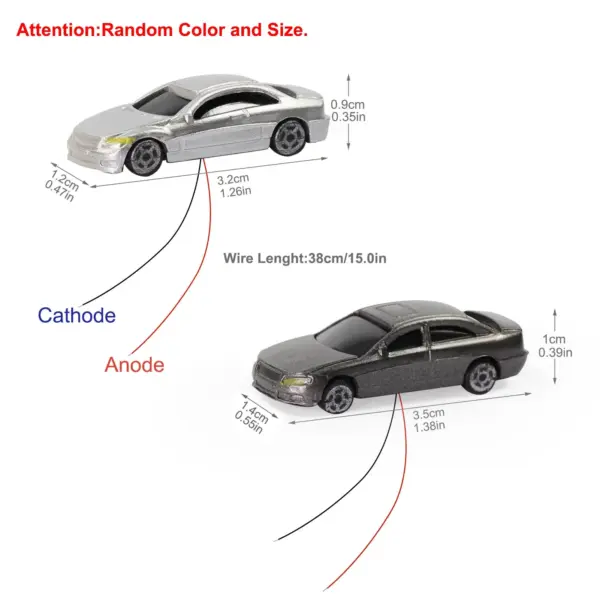 12pcs N Scale Lighted Model Cars Set - Image 3