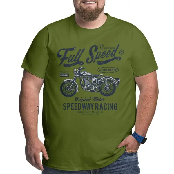 Men's 100% Cotton Racing T-Shirt Large to 6XL - Image 10