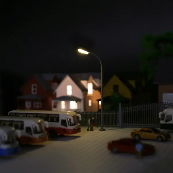 5pcs Warm White Street Lamps for Model Scales - Image 7