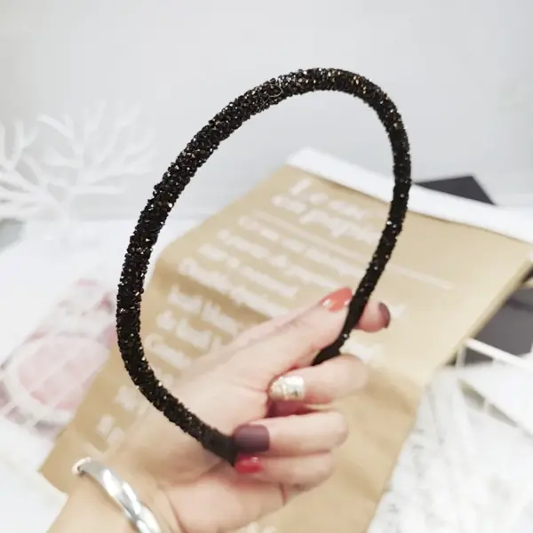 Korea Crystal Rhinestone Soft Headband - Image 13