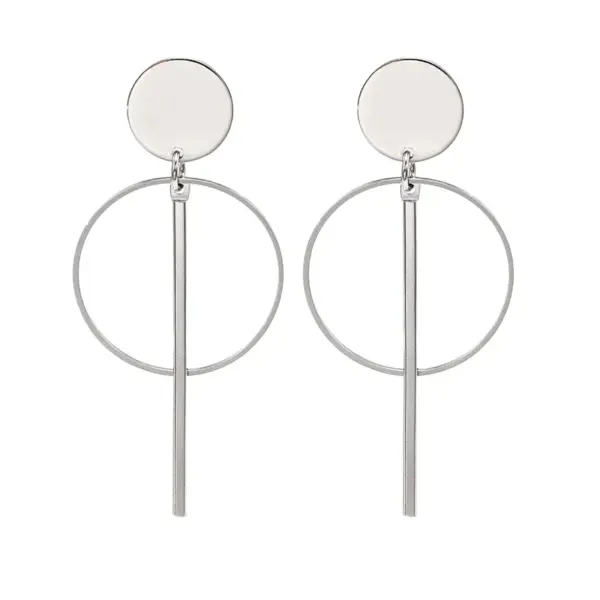 Korean Black Acrylic Drop Earrings for Elegance - Image 10