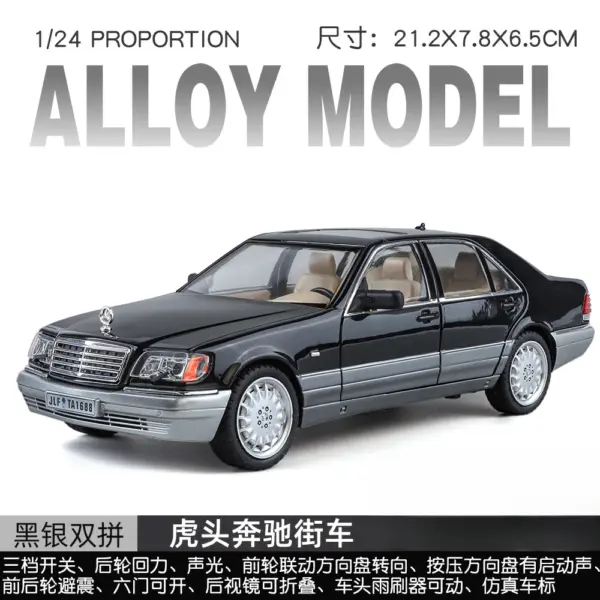 1:24 Mercedes-Benz W140 320SEL Diecast Model - Image 9