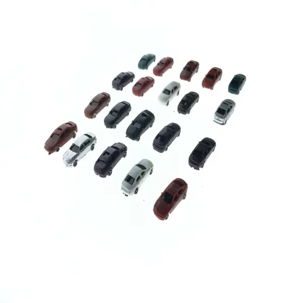 50pcs Plastic Model Cars for Train Layout - Image 4