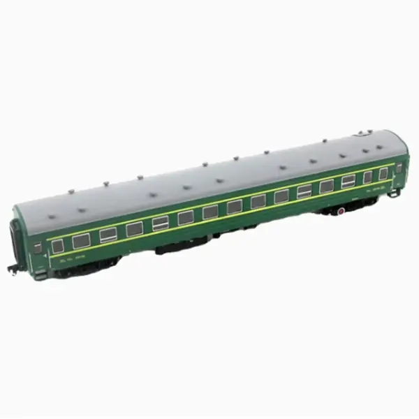 Diecast 1/87 Green YZ22 Passenger Car Model - Image 3