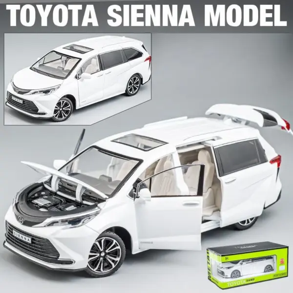 1/24 Toyota Sienna Diecast Van Model - Image 9