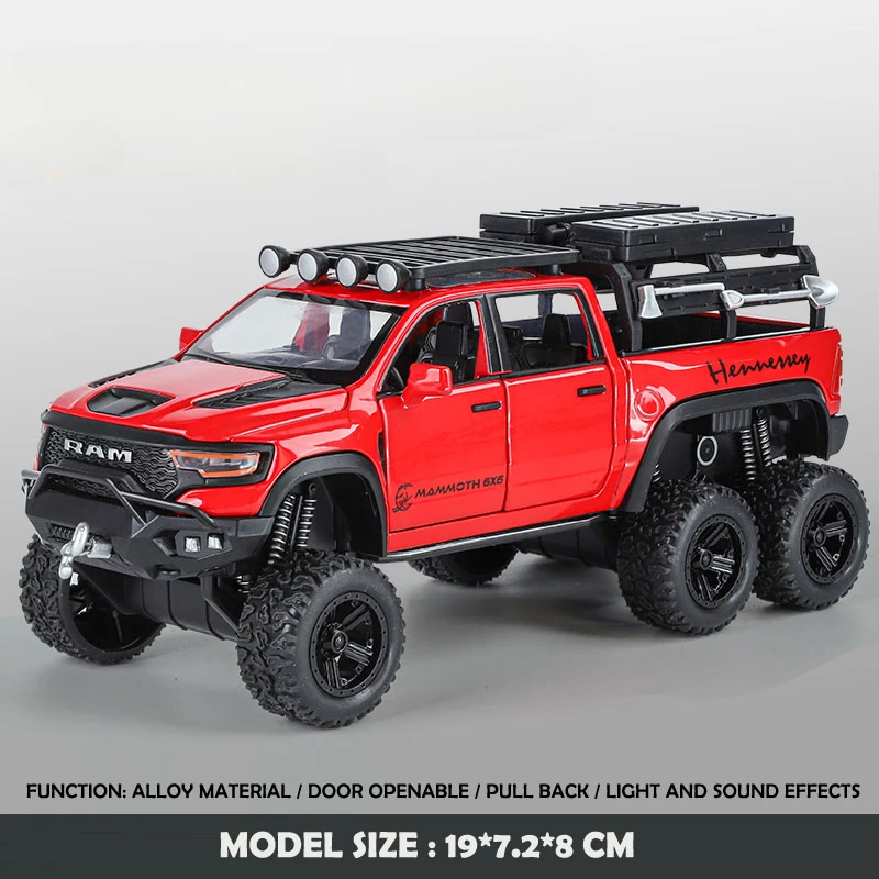 1/32 Scale Dodge Ram 1500 TRX Off-Road Model Toy 7 1/32 Scale Dodge Ram 1500 TRX Off-Road Model Toy - Image 7