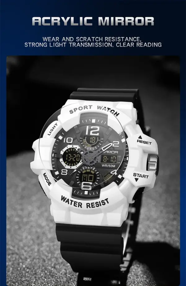 SANDA G-Style Military Digital Quartz Watch - Image 4