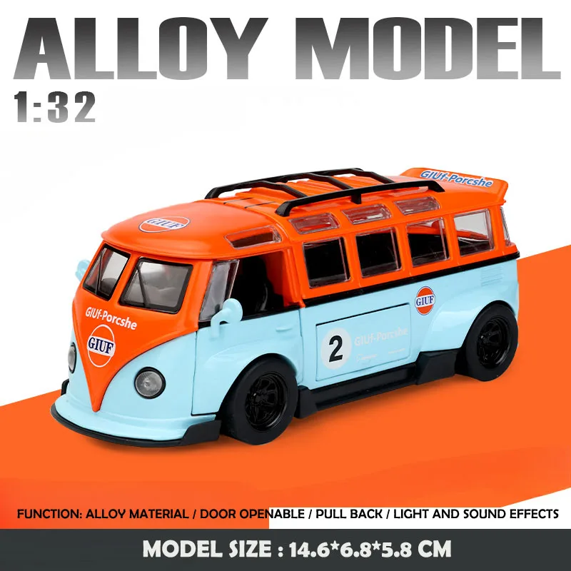 Volkswagen T1 Bus 1:32 Diecast Model Car 13 Volkswagen T1 Bus 1:32 Diecast Model Car - Image 13