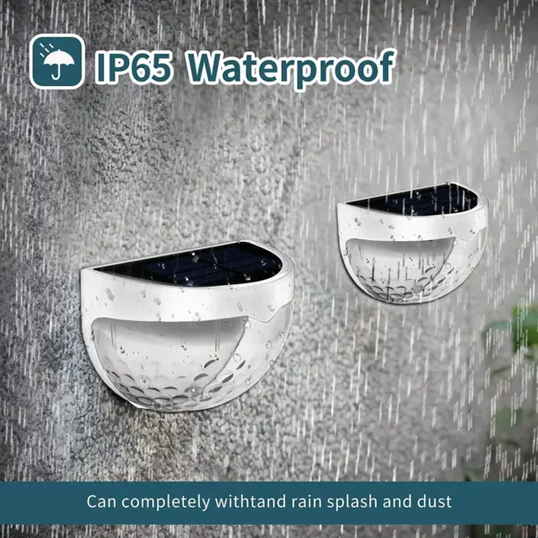 Solar LED Fence Lights Waterproof Outdoor Decor - Image 3