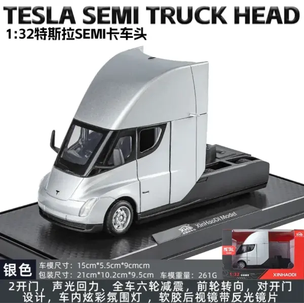 1:32 Scale Tesla SEMI Truck Model Car - Image 11