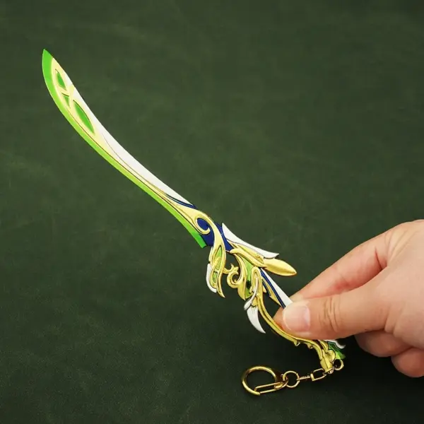 Genshin Impact Alloy Sword Keychain Accessory - Image 3
