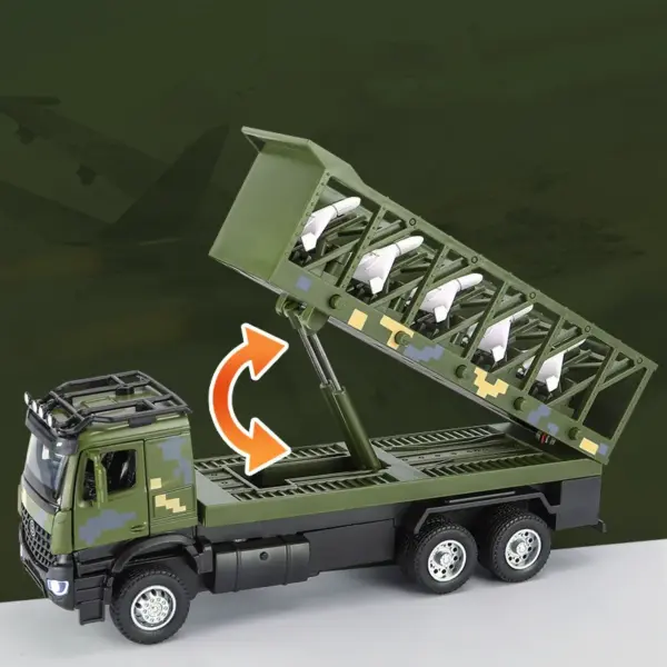 1:35 Alloy Military Truck Model Vehicle - Image 4