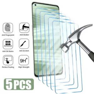 5PCS Tempered Glass for Realme Models Protection