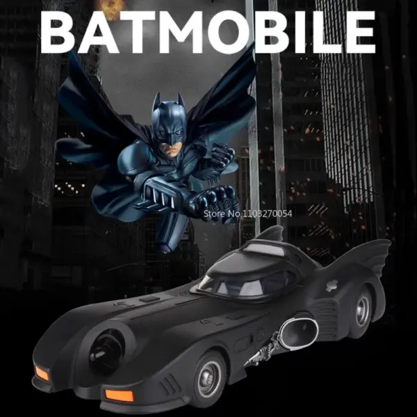 1/18 Scale Diecast Batmobile with Lights & Sound - Image 5