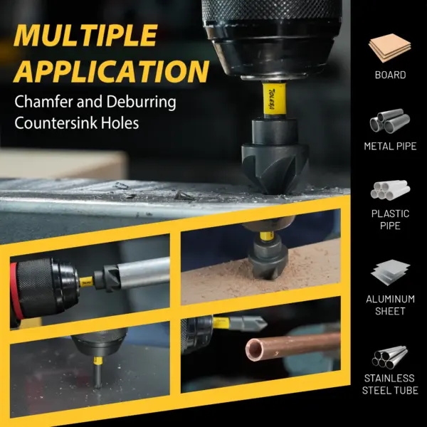 TOLESA 5-Piece Countersink Drill Bit Set - Image 5