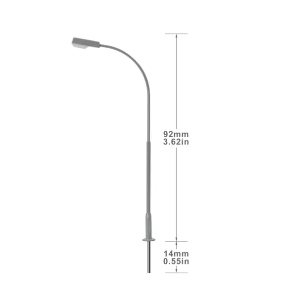 5pcs HO Scale 1:87 Bright White LED Lamps - Image 6
