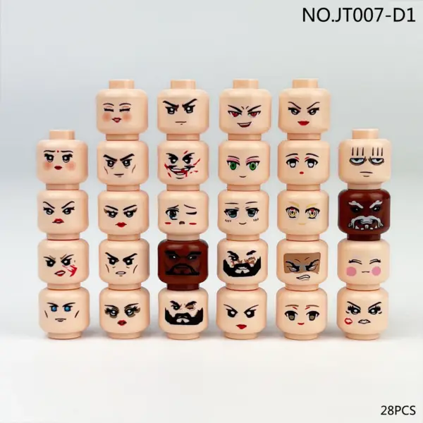 56pcs Building Block Minifigure Head Accessories - Image 9