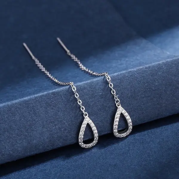 Trendy Drop Earrings with Star Heart Pendants - Image 16