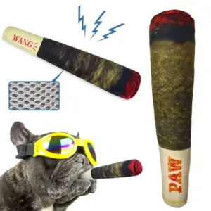 Interactive Plush Cigar Toy for Dogs