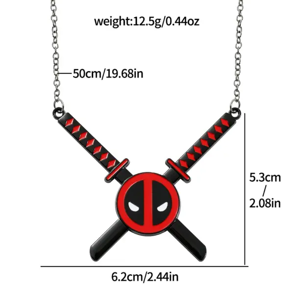 Marvel Deadpool & Wolverine Heart Pendant Set - Image 6