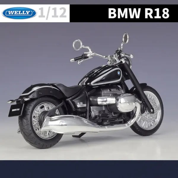 WELLY 1/18 BMW R18 Diecast Motorcycle Model - Image 4