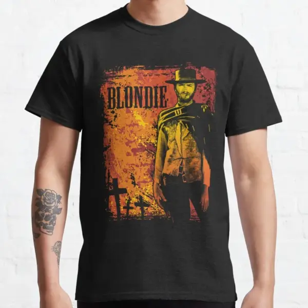 Clint Eastwood Vintage Cowboy T-Shirt for Men - Image 4