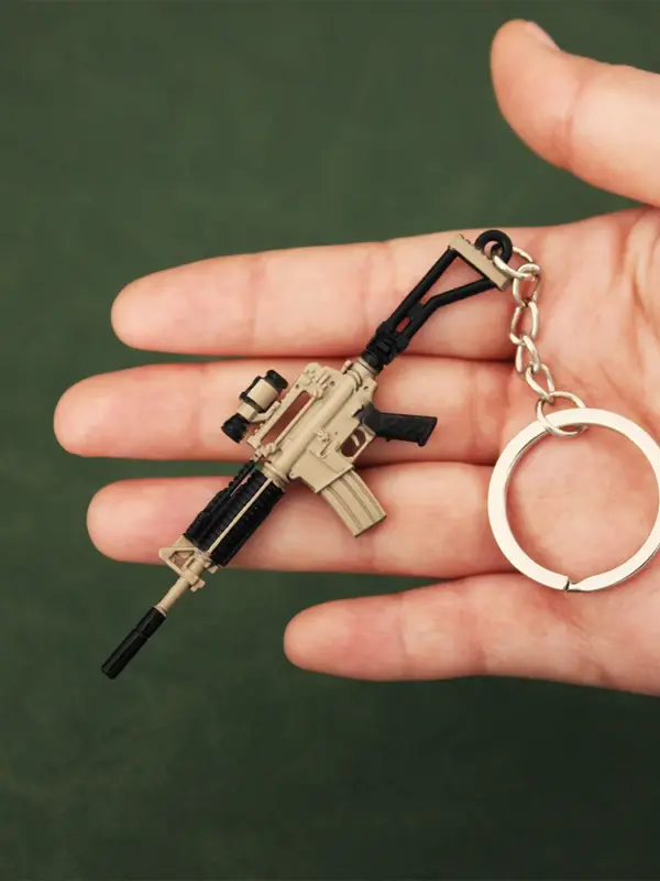 PUBG Mini Gun Keychain Alloy S1897 Model - Image 7