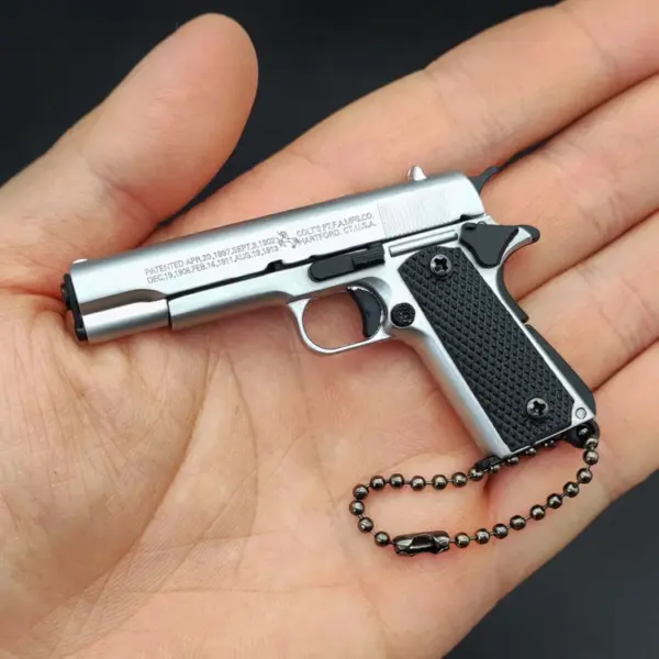 Colt 1911 Mini Alloy Pistol Keychain - Image 6