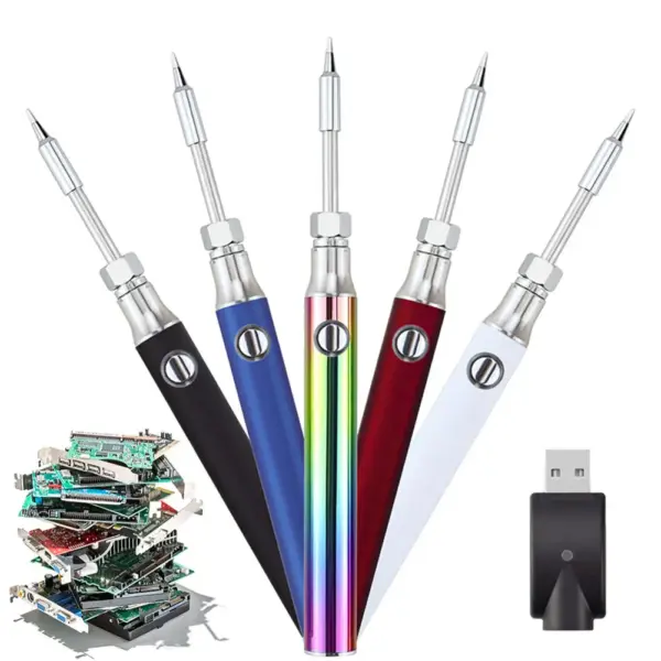 Cordless USB Soldering Iron with Temperature Control - Image 2