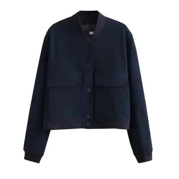 Willshela Women's V-Neck Bomber Jacket - Image 9