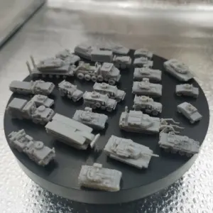 1Set 1/350 Scale Uncolored Military Vehicle Kit