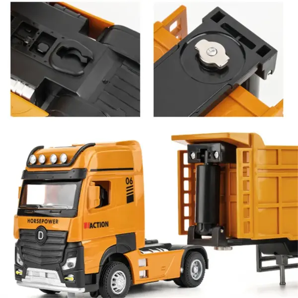 1/50 Metal Heavy Tipper Truck Diecast Model - Image 4