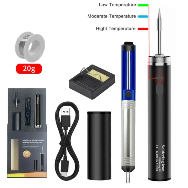 USB Soldering Iron 5V 8W with Battery - Image 7