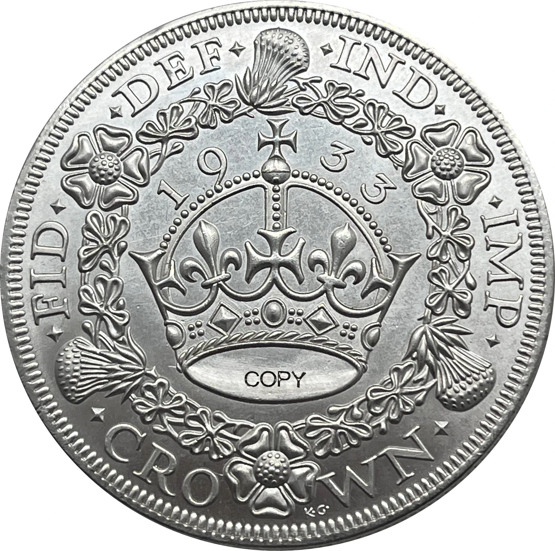 Great Britain 1933 Crown Collectible Replica 2 Great Britain 1933 Crown Collectible Replica - Image 2