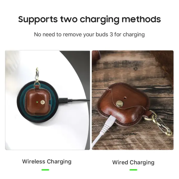 Genuine Leather Case for AirPods 4 - Image 3
