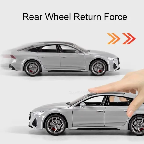 1:24 Scale RS7 Sportback A8 Diecast Model Car - Image 6