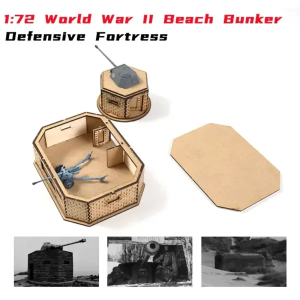 1/72 WWII Leopard Bunker Model Assembly Kit - Image 3