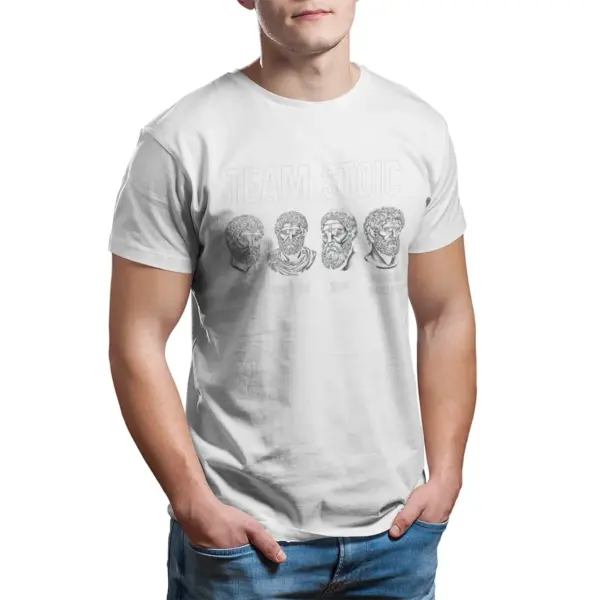 Marcus Aurelius Vintage Cotton T-Shirt for Men - Image 8
