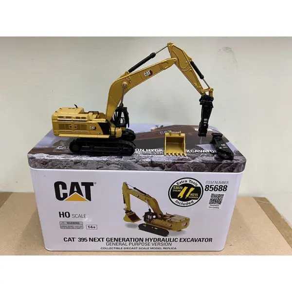 Diecast Alloy CAT 395 Excavator Model Set - Image 4