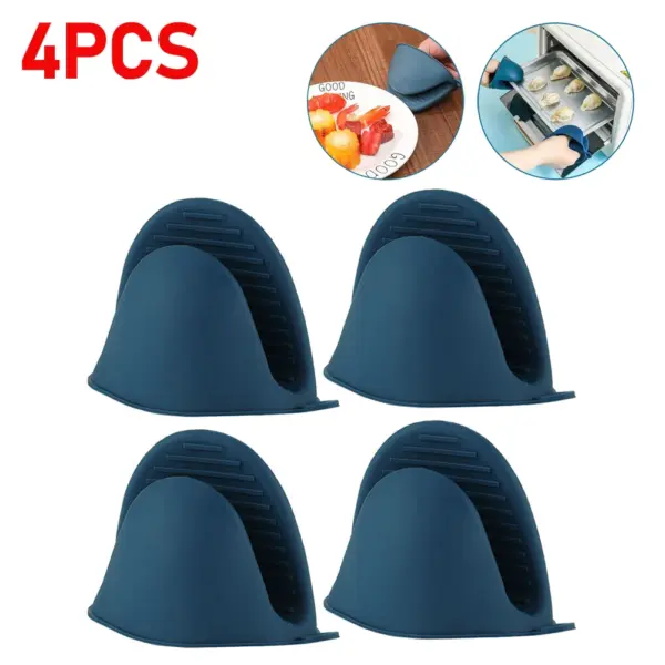Silicone Heat Resistant Oven Mitts - 1 Pair - Image 8