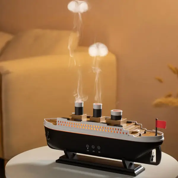 250ml Ocean Liner Aroma Humidifier with Remote - Image 4
