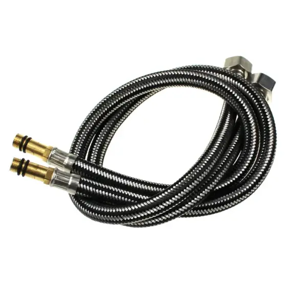 2pcs G1/2 60cm Stainless Steel Faucet Hoses
