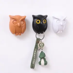 Winking Owl Magnetic Key Hook Decor